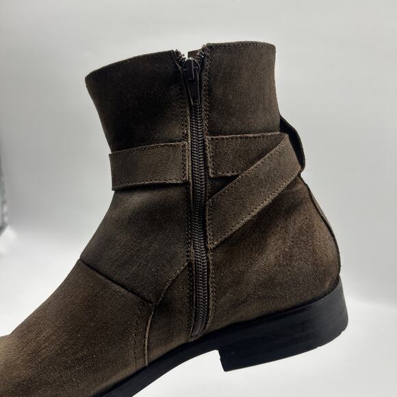 Johnston & Murphy Mens Brown Gunsmoke Suede Leather Whitaker Hbt Ankle Boot 10.5 main image 6